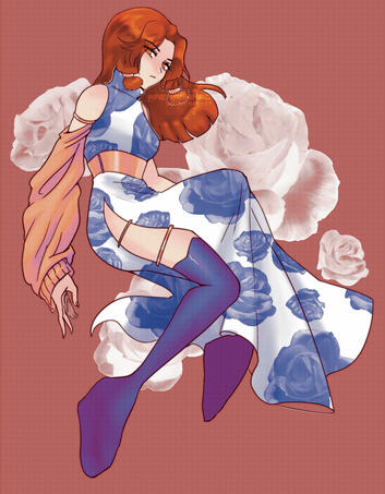 Full Simple colors w/ flat BG : 100€