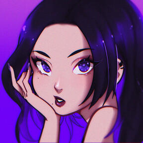 "Manga" cute w/ simple colors : 60€